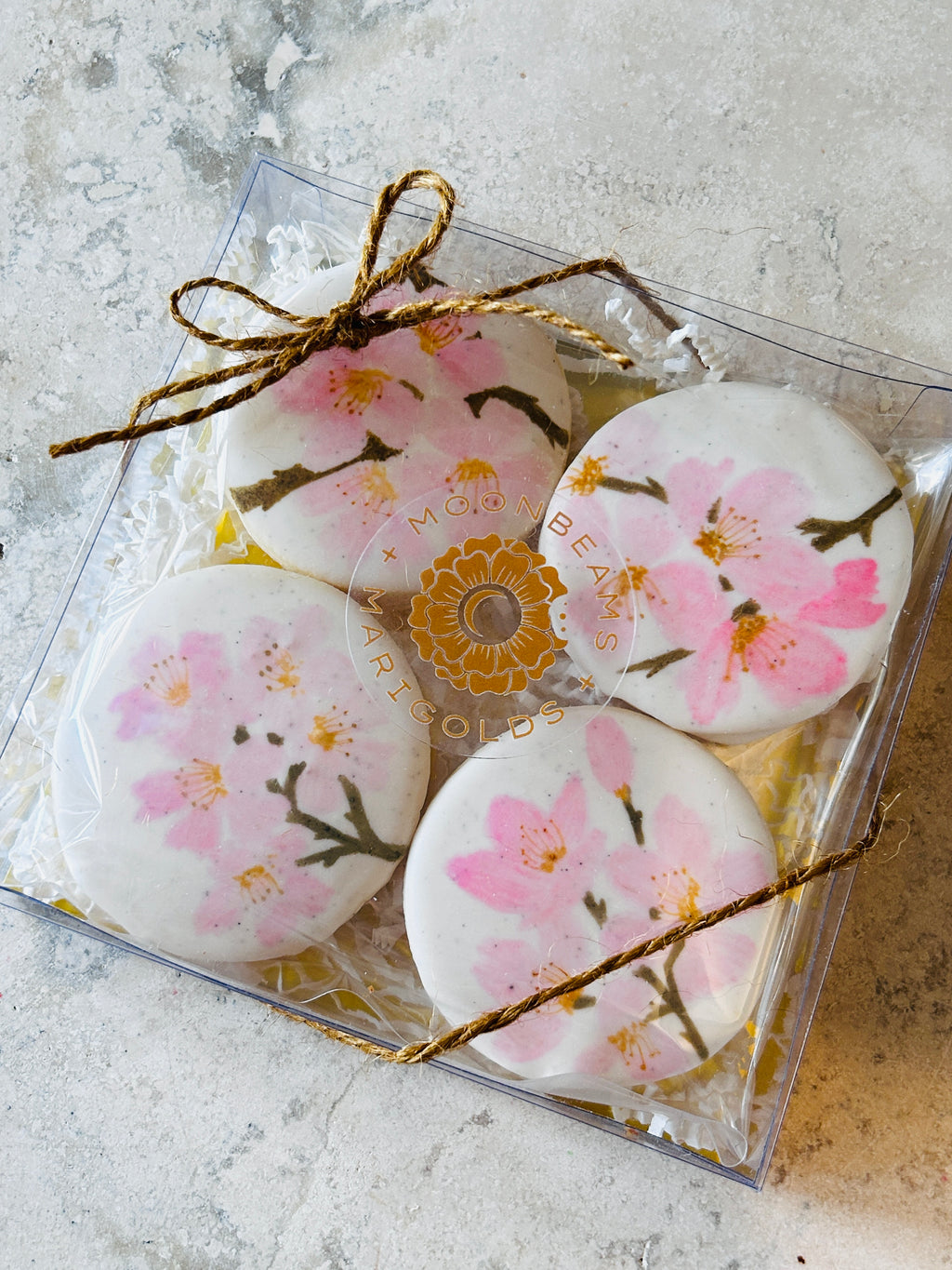Handpainted Cookie — Cherry Blossom