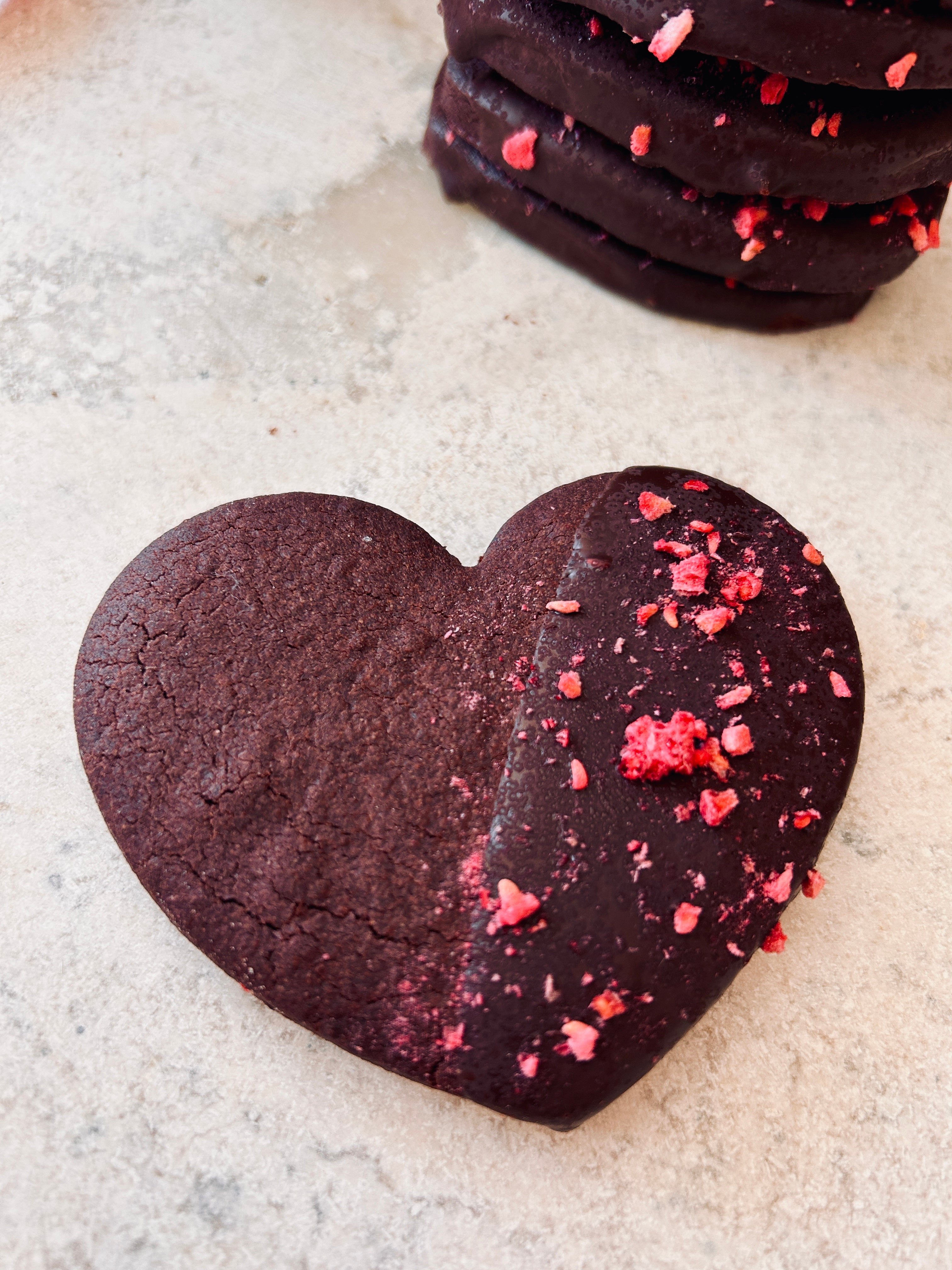 Spiced Chocolate Raspberry Heart