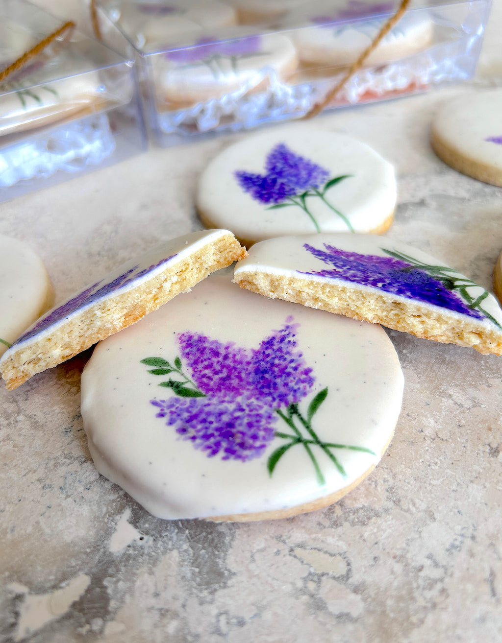 Handpainted Cookie — Lilac