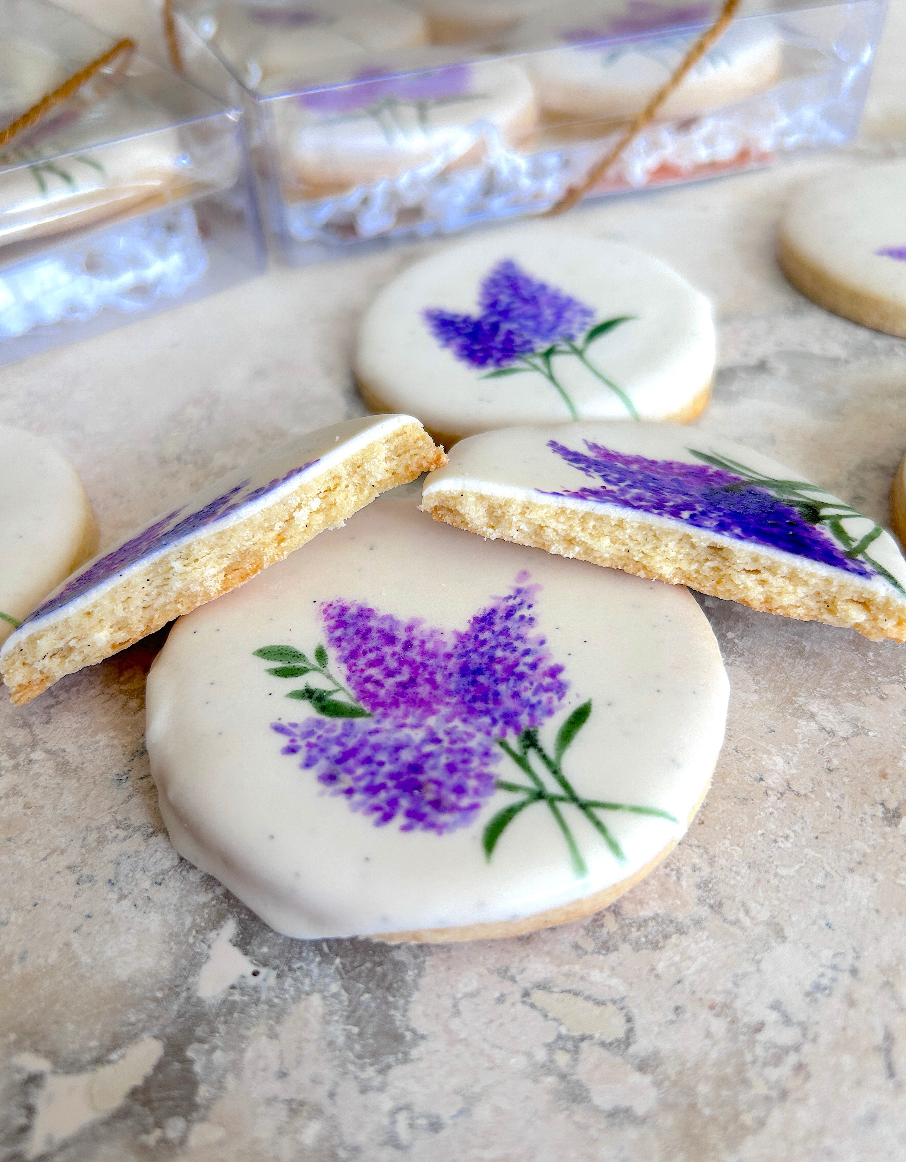Handpainted Cookie — Lilac